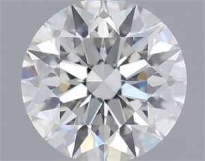 Picture of Natural Diamond 0.51 Carats, Round with Excellent Cut, H Color, VS2 Clarity and Certified by GIA