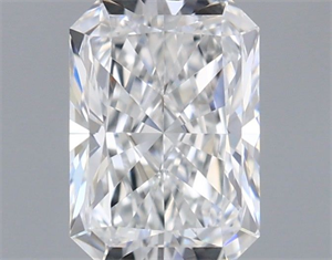 Picture of Natural Diamond 0.53 Carats, Radiant with  Cut, E Color, VVS1 Clarity and Certified by GIA