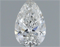 Natural Diamond 0.51 Carats, Pear with  Cut, F Color, VVS2 Clarity and Certified by GIA