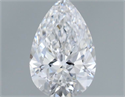 Natural Diamond 0.52 Carats, Pear with  Cut, D Color, VS1 Clarity and Certified by GIA
