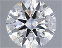 Natural Diamond 0.51 Carats, Round with Excellent Cut, H Color, VS2 Clarity and Certified by GIA