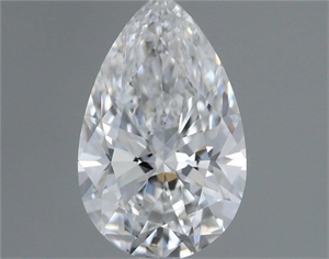 Picture of Natural Diamond 0.54 Carats, Pear with  Cut, E Color, VVS1 Clarity and Certified by GIA