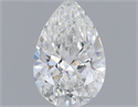 Natural Diamond 0.50 Carats, Pear with  Cut, F Color, VS1 Clarity and Certified by GIA