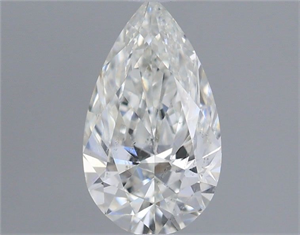 Picture of Natural Diamond 0.52 Carats, Pear with  Cut, H Color, SI2 Clarity and Certified by GIA