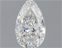 Natural Diamond 0.63 Carats, Pear with  Cut, G Color, VS2 Clarity and Certified by GIA