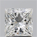 Natural Diamond 1.50 Carats, Princess with  Cut, J Color, VS1 Clarity and Certified by GIA