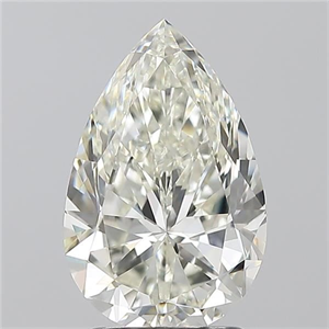 Foto Diamante Natural 2.50 quilates, De pera , Color H, claridad VVS2 y certificado IGI de