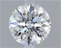 Natural Diamond 0.60 Carats, Round with Excellent Cut, G Color, VS2 Clarity and Certified by IGI
