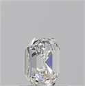 Natural Diamond 1.01 Carats, Asscher with  Cut, I Color, IF Clarity and Certified by GIA