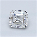 Natural Diamond 1.00 Carats, Asscher with  Cut, D Color, SI1 Clarity and Certified by GIA