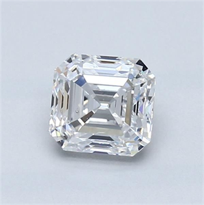 Picture of Natural Diamond 1.00 Carats, Asscher with  Cut, D Color, SI1 Clarity and Certified by GIA