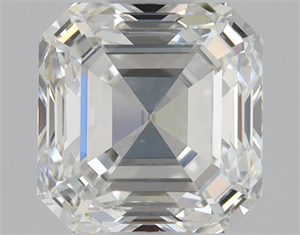 Picture of Natural Diamond 0.92 Carats, Asscher with  Cut, H Color, IF Clarity and Certified by GIA