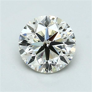 Picture of Natural Diamond 1.12 Carats, Round with Very Good Cut, L Color, SI2 Clarity and Certified by GIA