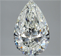 Natural Diamond 3.01 Carats, Pear with  Cut, J Color, SI2 Clarity and Certified by GIA
