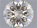Natural Diamond 0.51 Carats, Round with Excellent Cut, K Color, VS2 Clarity and Certified by IGI
