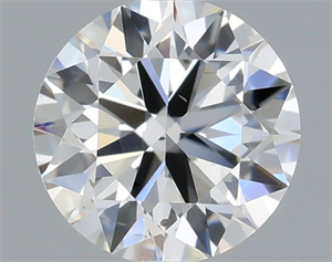 Picture of Natural Diamond 0.51 Carats, Round with Excellent Cut, H Color, SI1 Clarity and Certified by IGI