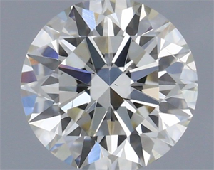 Picture of Natural Diamond 0.40 Carats, Round with Excellent Cut, I Color, SI2 Clarity and Certified by IGI