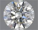 Natural Diamond 0.40 Carats, Round with Excellent Cut, I Color, SI2 Clarity and Certified by IGI