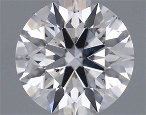 Picture of Natural Diamond 0.42 Carats, Round with Excellent Cut, E Color, SI1 Clarity and Certified by IGI
