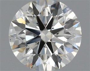 Picture of Natural Diamond 0.41 Carats, Round with Excellent Cut, J Color, SI1 Clarity and Certified by IGI