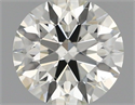 Natural Diamond 0.71 Carats, Round with Excellent Cut, J Color, SI1 Clarity and Certified by IGI