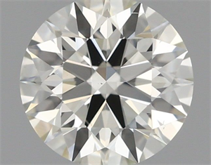 Picture of Natural Diamond 0.71 Carats, Round with Excellent Cut, J Color, SI1 Clarity and Certified by IGI