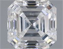 Natural Diamond 1.00 Carats, Asscher with  Cut, F Color, SI1 Clarity and Certified by IGI