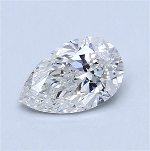 Picture of Natural Diamond 0.71 Carats, Pear with  Cut, F Color, SI1 Clarity and Certified by GIA