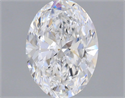 Natural Diamond 0.70 Carats, Oval with  Cut, D Color, VS2 Clarity and Certified by GIA