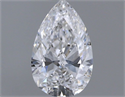 Natural Diamond 0.40 Carats, Pear with  Cut, D Color, SI1 Clarity and Certified by GIA