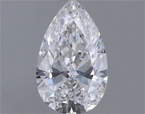 Picture of Natural Diamond 0.40 Carats, Pear with  Cut, D Color, SI1 Clarity and Certified by GIA