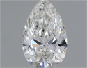 Natural Diamond 0.50 Carats, Pear with  Cut, F Color, SI2 Clarity and Certified by GIA