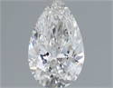 Natural Diamond 0.43 Carats, Pear with  Cut, F Color, VVS2 Clarity and Certified by GIA