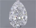 Natural Diamond 0.40 Carats, Pear with  Cut, D Color, SI1 Clarity and Certified by GIA