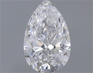 Picture of Natural Diamond 0.40 Carats, Pear with  Cut, D Color, SI1 Clarity and Certified by GIA