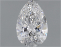 Natural Diamond 0.51 Carats, Pear with  Cut, E Color, SI2 Clarity and Certified by GIA