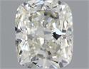 Natural Diamond 0.63 Carats, Cushion with  Cut, J Color, SI1 Clarity and Certified by GIA