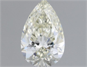 Natural Diamond 0.57 Carats, Pear with  Cut, L Color, VVS1 Clarity and Certified by GIA
