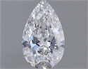 Natural Diamond 0.41 Carats, Pear with  Cut, D Color, VS1 Clarity and Certified by GIA