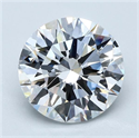 Diamante Natural 3.88 quilates, Redondo , Color E, claridad VVS2 y certificado GIA