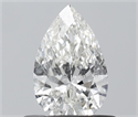 Natural Diamond 0.50 Carats, Pear with  Cut, H Color, SI2 Clarity and Certified by IGI