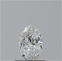 Natural Diamond 0.41 Carats, Oval with  Cut, F Color, VS2 Clarity and Certified by GIA