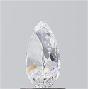 Natural Diamond 1.00 Carats, Pear with  Cut, D Color, SI2 Clarity and Certified by GIA