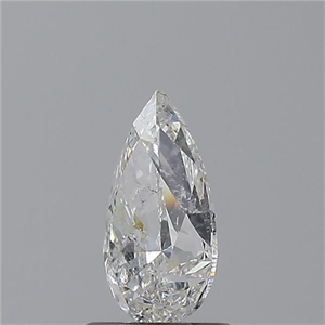 Picture of Natural Diamond 1.00 Carats, Pear with  Cut, G Color, I1 Clarity and Certified by GIA
