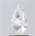 Natural Diamond 0.70 Carats, Pear with  Cut, G Color, VS2 Clarity and Certified by GIA
