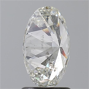 Picture of Natural Diamond 1.62 Carats, Oval with  Cut, H Color, I1 Clarity and Certified by IGI