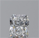 Natural Diamond 0.70 Carats, Radiant with  Cut, E Color, VVS1 Clarity and Certified by GIA