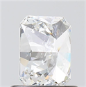 Natural Diamond 0.72 Carats, Radiant with  Cut, E Color, SI1 Clarity and Certified by GIA