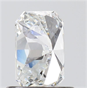 Natural Diamond 0.70 Carats, Radiant with  Cut, G Color, VS2 Clarity and Certified by GIA