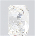 Natural Diamond 0.70 Carats, Radiant with  Cut, F Color, SI1 Clarity and Certified by GIA